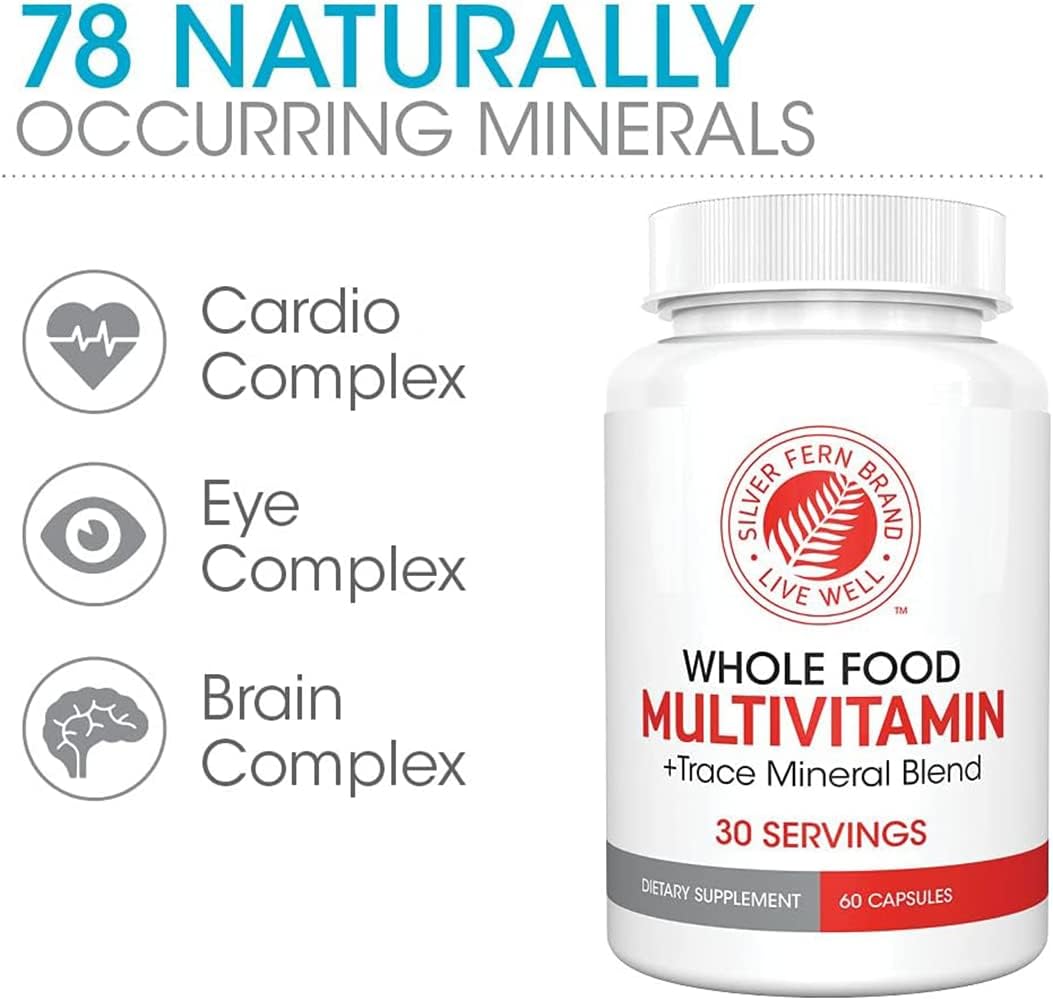 Silver Fern Whole Food Daily Multi Vitamina con Trace Mineral Blend...