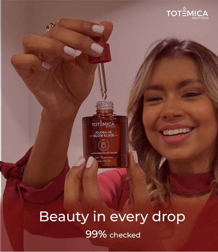 TOTEMICA Aceite de jojoba orgánico Glow Elixir \u2013 Aceite facial...