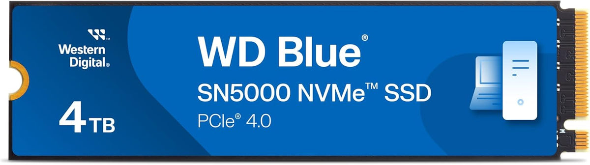Western Digital 4TB WD Blue SN5000 NVMe - Unidad de estado sólido i...
