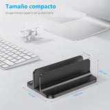 OMOTON Soporte Vertical para Laptop, Soporte de Escritorio de Alumi...