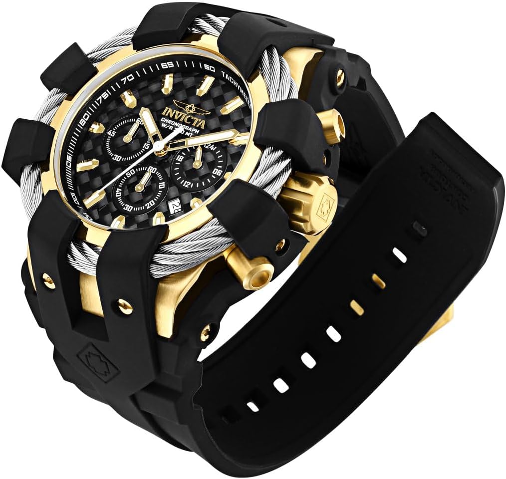 Reloj Invicta para hombre 23855 Bolt con pantalla analógica y cuarzo, color negro