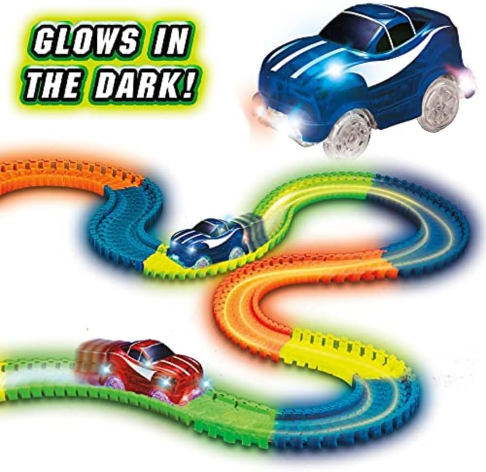 Ontel Magic Tracks - Carrera flexible que brilla en la