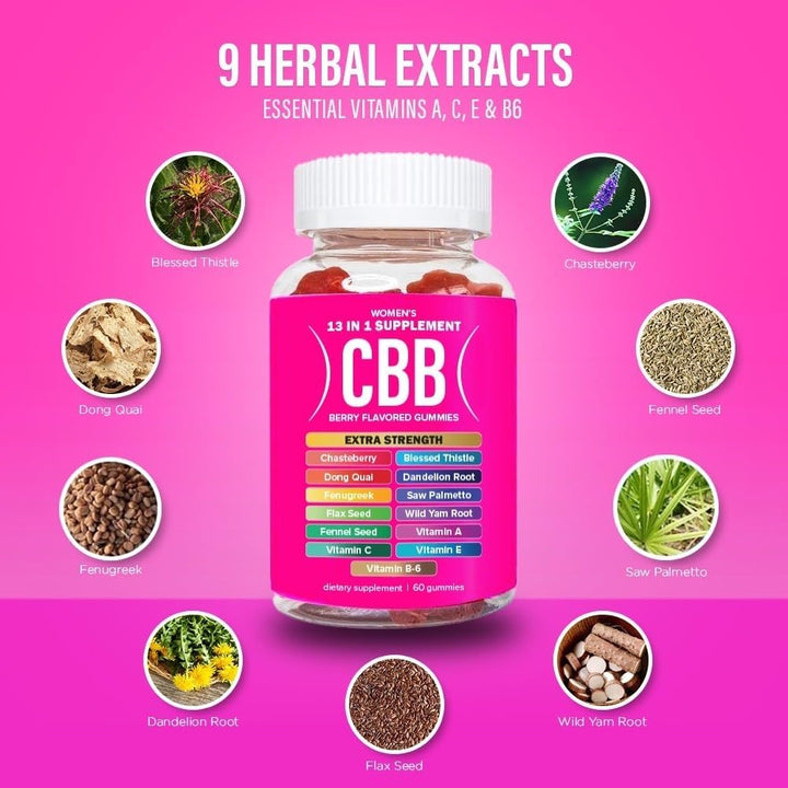 Curvy Body Bears CBB 13 en 1 - Gomitas multivitamínicas para mujer...