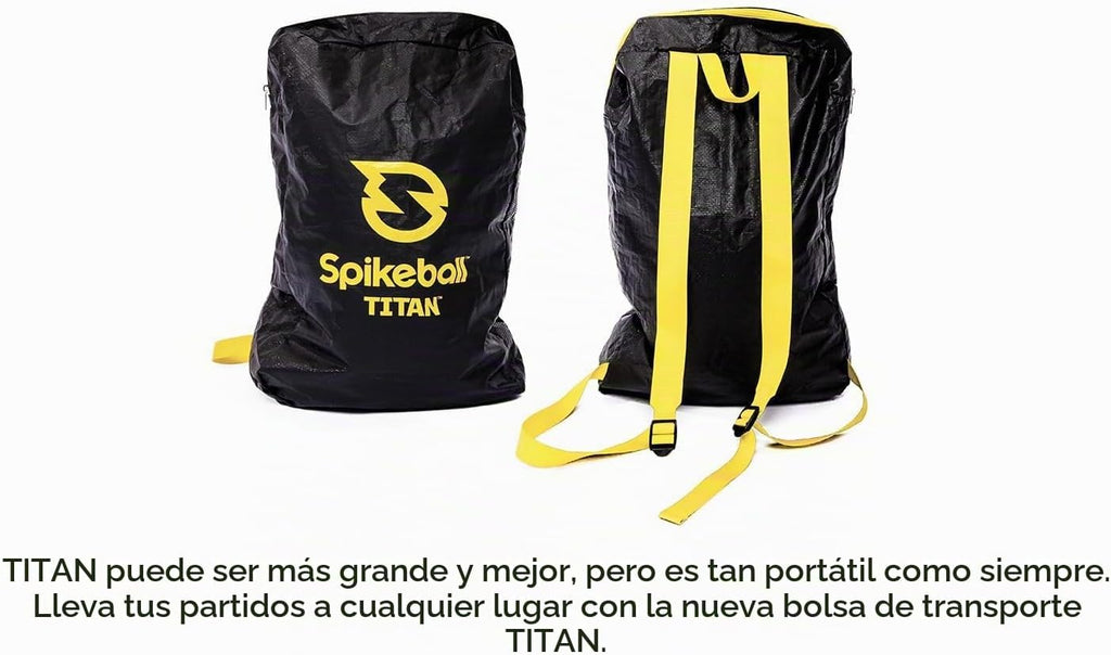 Spikeball Titan Game Set, marco más fuerte, 1 bola profesional y 1 pelota