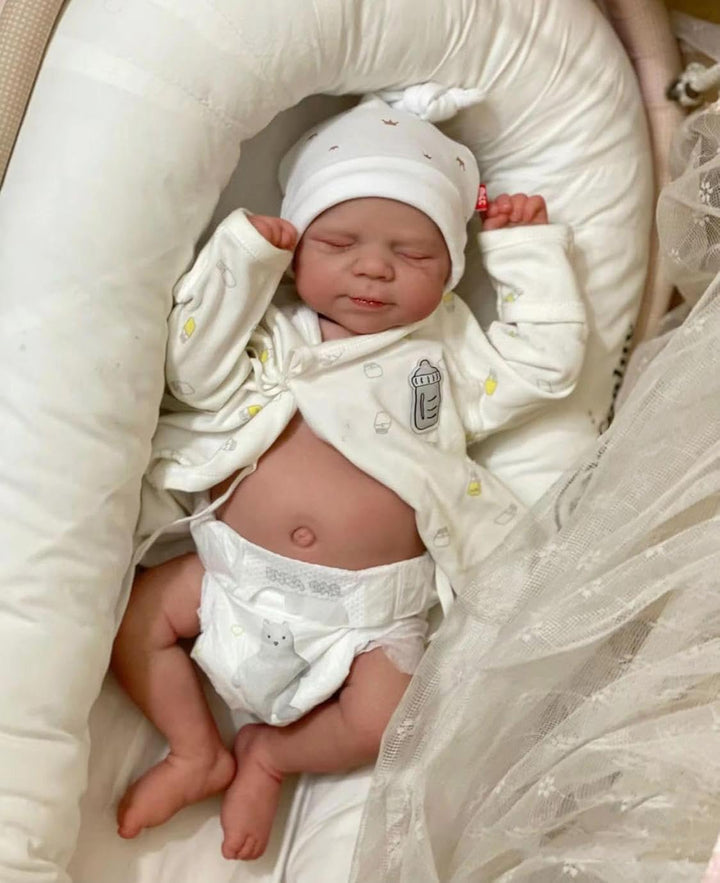 Zero Pam Muñecas Reborn de Bebé Niña Durmiendo Cuerpo Completo de S...