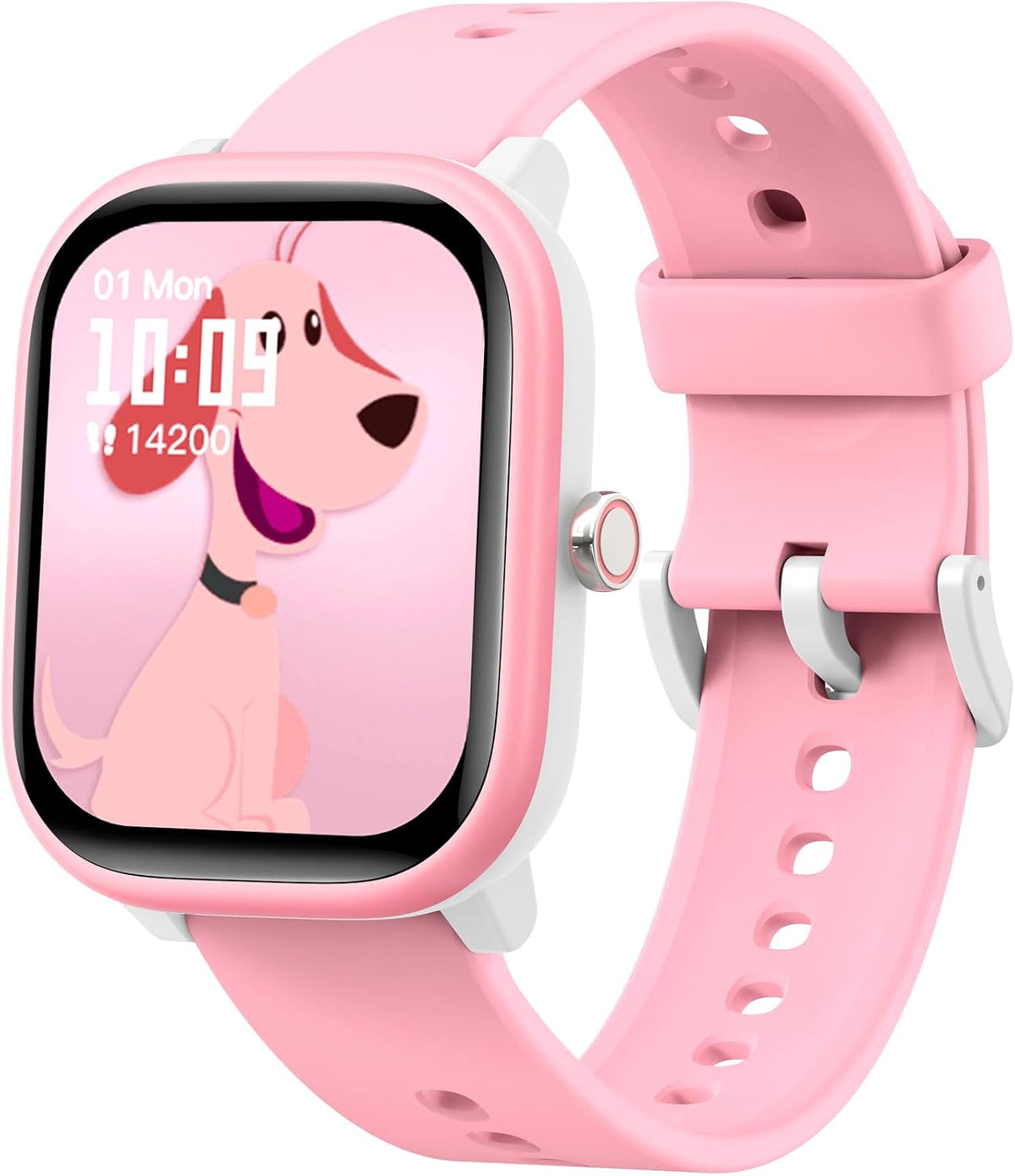 Wach para niños y niñas de 6 a 15 años – Reloj inteligente para niños de 1.8 pulgadas, rastreador de actividad física, no necesita teléfono, podómetro, monitor de sueño resistente al agua, juego de rompecabezas para niñas, niños y adolescentes, regalo de