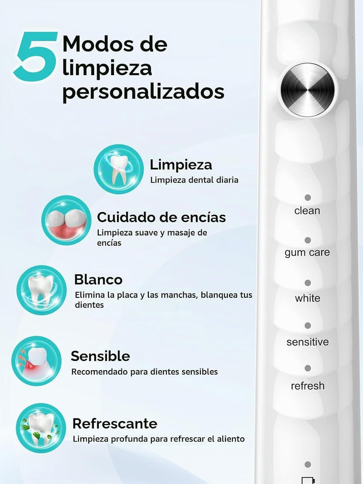 Cepillo de dientes eléctrico sónico COSLUS C40 para adultos, 47000V...