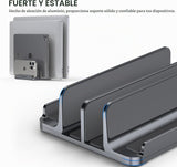 YICOSUN Soporte vertical de aluminio para portátil de 4 ranuras par...