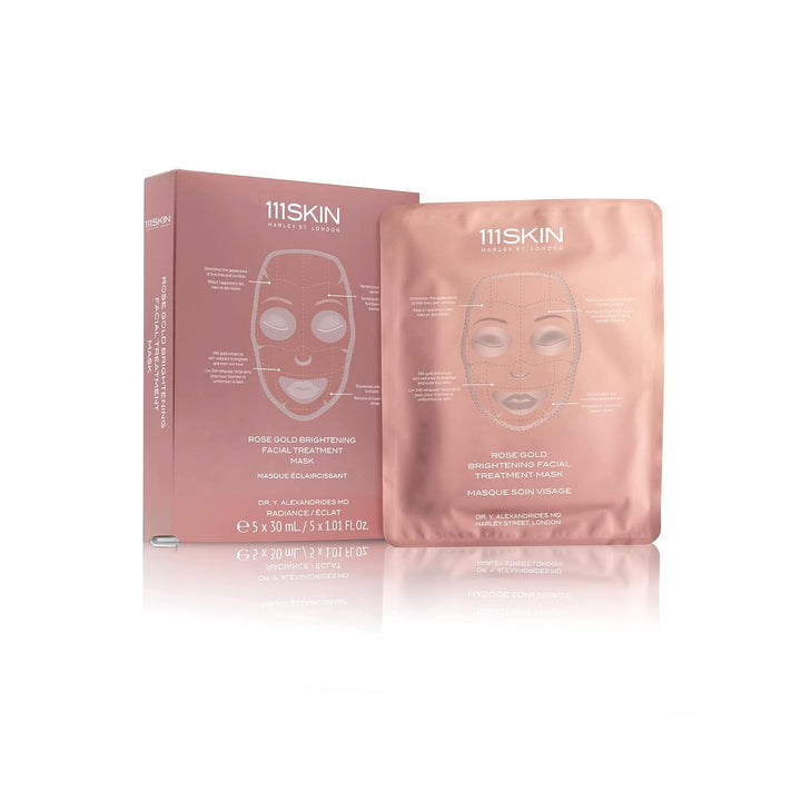 111SKIN Máscara de tratamiento facial iluminadora de oro rosa | Sin...