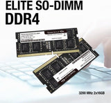 TEAMGROUP Elite DDR4 Kit de 64 GB (2 x 32 GB) 3200 MHz PC4-25600 CL...
