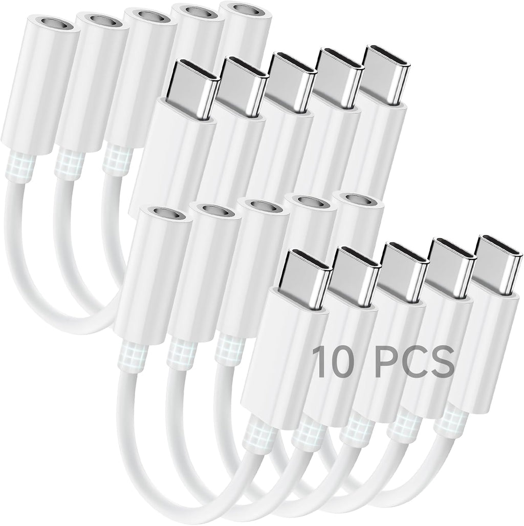 Adaptador USB C a conector de auriculares de 3.5mm para iPhone 17/16/15 Pro/Max, Dongle DAC de audio de alta resolución, convertidor de cable auxiliar de 3.5mm para Samsung Galaxy, iPad
