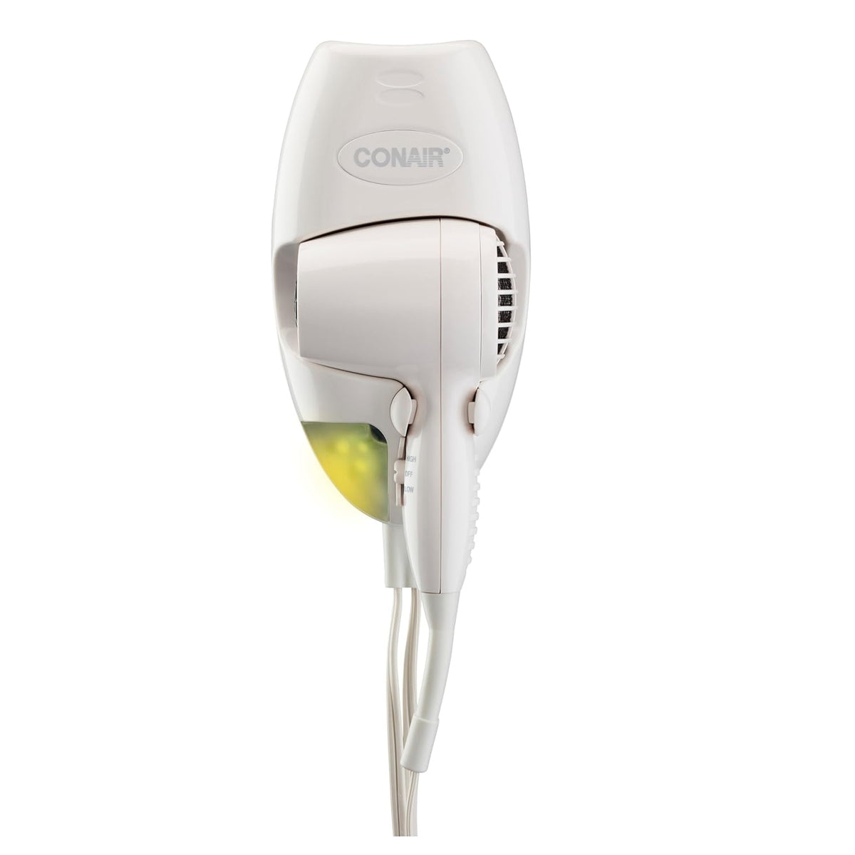 Conair Secador de pelo de montaje en pared, secador de 1600 W con l...