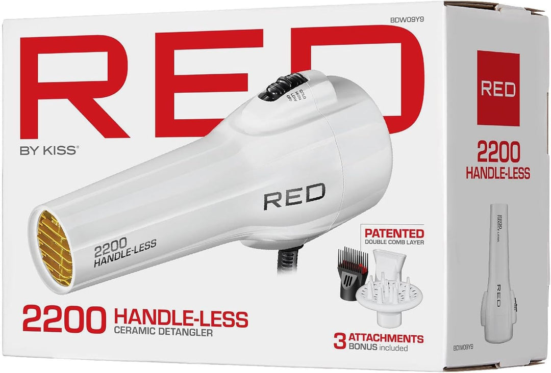Secador de pelo sin mango Red by KISS 2200 W de cerámica y turmalin...