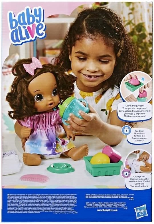 Baby Alive Muñeca Fruity Sips, Limón, Juguetes para niñas de 3 años...