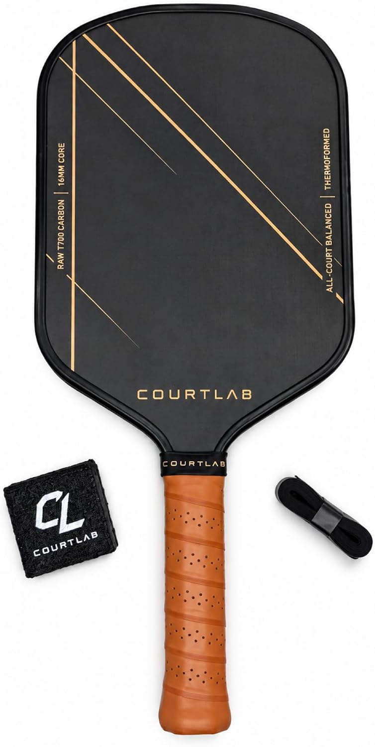 Paleta de pickleball, fibra de carbono T700, núcleo EPP de 0.630