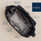 Itzy Ritzy Belong Cargo Caddy Organizador de cochecito y bolsa cruzada