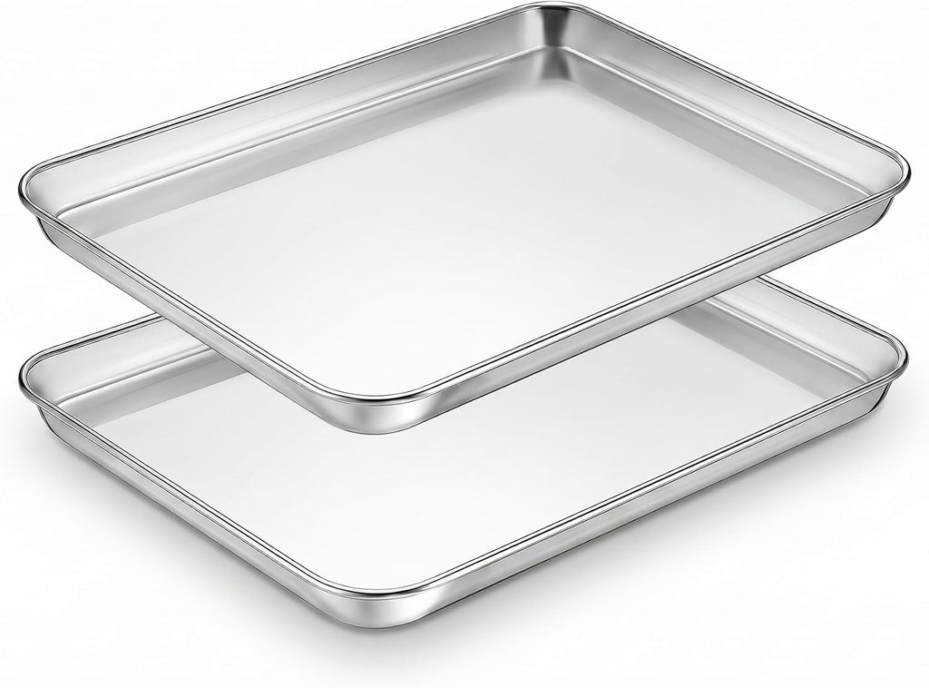 TeamFar Bandeja para hornear, bandeja para hornear de acero inoxidable, 16