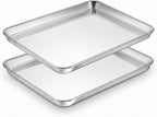 TeamFar Bandeja para hornear, bandeja para hornear de acero inoxidable, 16