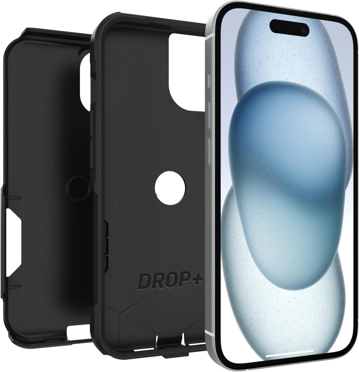 OtterBox iPhone 17e, 16e, 15, 14, & 13 Commuter Series Case - negro, Slim & Tough, Pocket-Friendly, con puerto Protection - Thin & Protective iPhone Case, Dual-Layer, Impact Absorbing iPhone Case