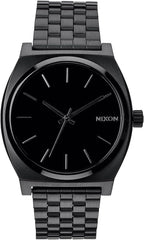 NIXON Time Teller A045 - Reloj analógico de moda para hombre resistente al agua de 100 m (carátula de reloj de 37 mm, correa de acero inoxidable de 19.5 mm-18 mm)