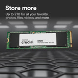Crucial E100 2TB M.2 NVMe PCIe Gen4 SSD interno, hasta 5.000MB\/s,...