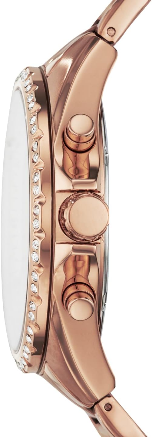 Fossil Reloj cronógrafo de cuarzo de acero inoxidable para mujer Modern Courier
