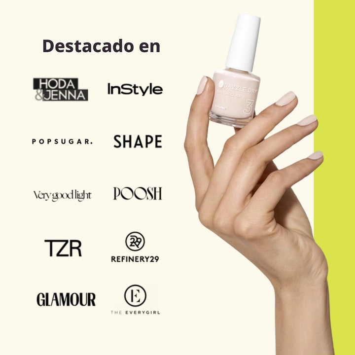 Dazzle Dry Mini Kit Sistema de 4 Pasos: Prima Ballerina, un rosa de...