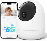 Rraycom - Cámara interior 5G y 2.4G, cámara de seguridad de 2K con...