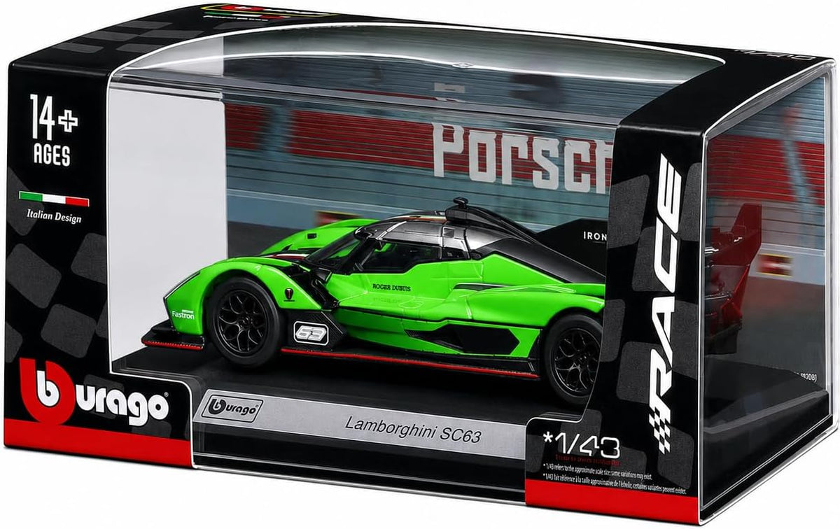 Bburago Lamborghini SC63 LMH #63 Colección Racing 1/43 | 24h de Le Mans