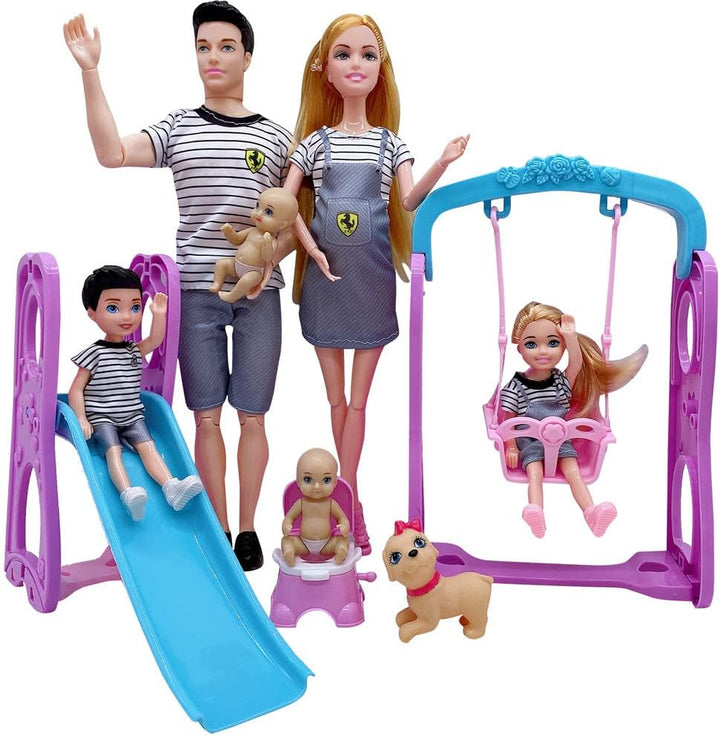 Familydolls Juego de 6 muñecas embarazadas con bebé extraíble, jueg...