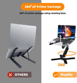 MOALLIA N86 360 - Soporte giratorio para computadora portátil con p...