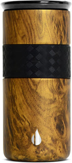 Elemental Artisan - Vaso aislado de triple pared, taza de viaje para café, reutilizable, de acero inoxidable, con tapa de cerámica, tazas de café térmicas para bebidas calientes (6 horas) y frías (18