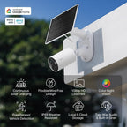 Tapo SolarCam - Cámara de seguridad inalámbrica de 1080p para exteriores, Blanco, 3-Pack
