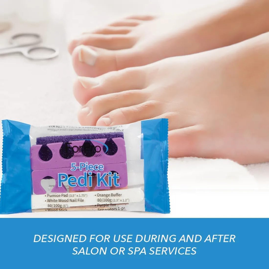 ForPro - Kit de 5 piezas de Pedi, 100 unidades, paquete individualm...
