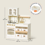 Tiny Land Wooden Play Kitchen para Kids con Toy Storage para Pretend Play