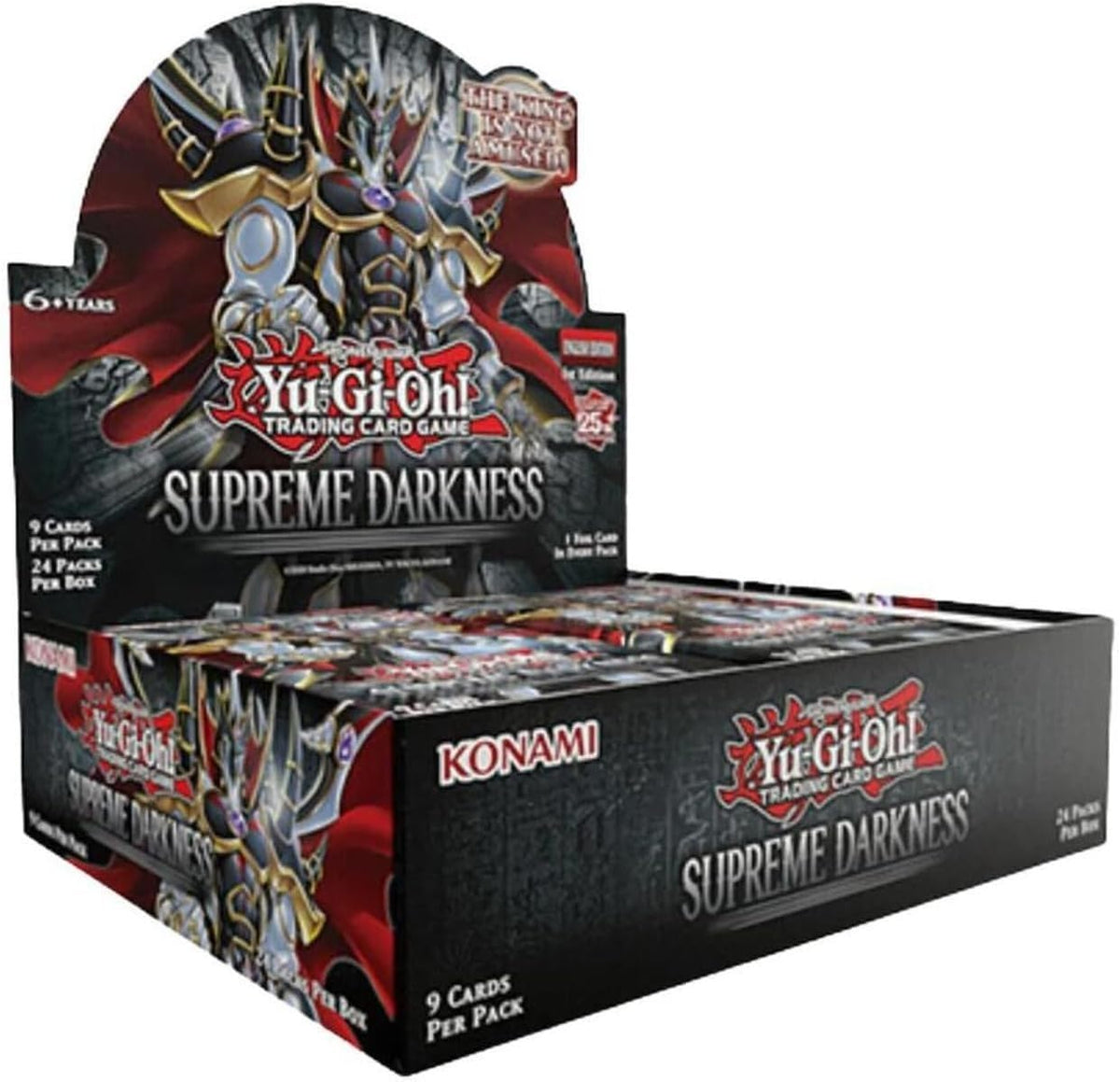 YuGiOh Supreme Darkness Juego de cartas coleccionables 1ª edición Caja de refuerzo – 24 paquetes