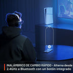 SteelSeries - Auriculares inalámbricos Arctis Nova 5 para juegos multisistema, controladores magnéticos de neodimio, batería (60 horas), 2.4 GHz, micrófono Gen2.X, PC, PS5, PS4, Switch, celular