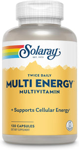 SOLARAY Multivitamínico multienergético Twice Daily, sin hierro, mú...