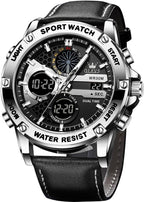 OLEVS Relojes para Hombre Moda Fecha Regalo Cronógrafo Reloj para Hombre Gran Negocio Digital Calendario Resistente al Agua Reloj de Muñeca para Hombre