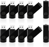 Paquete de 10 unidades flash USB de 4 GB, unidades de pulgar girato...