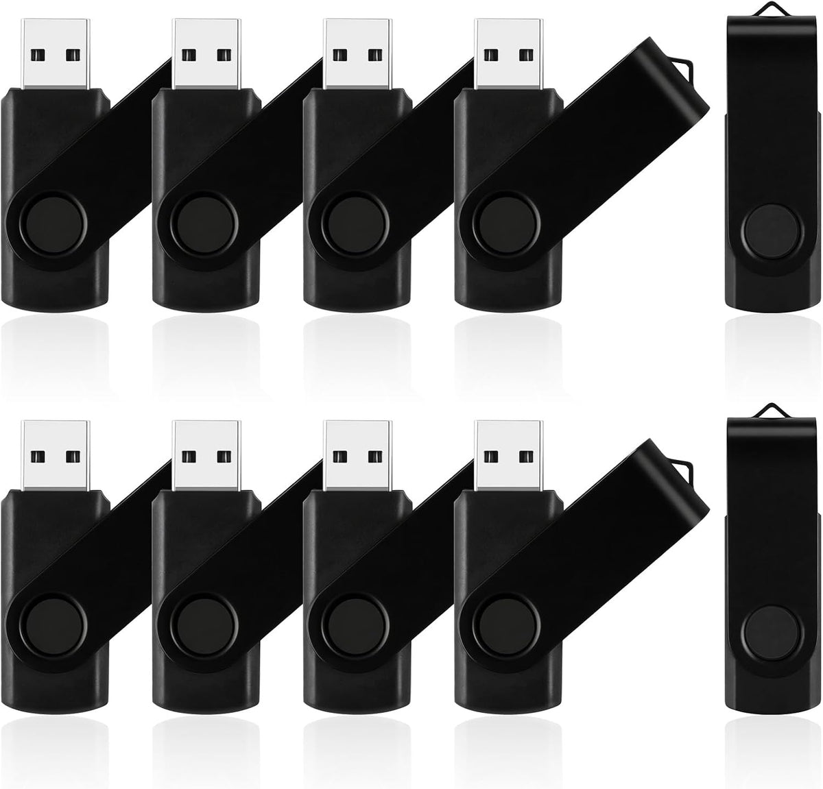 Paquete de 10 unidades flash USB de 2 GB, unidades de memoria USB g...
