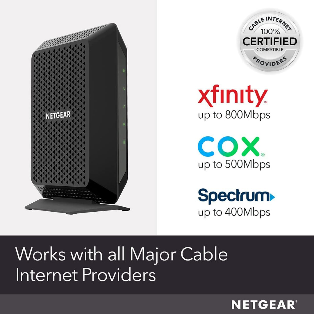 NETGEAR - Módem de cable compatible con todos los