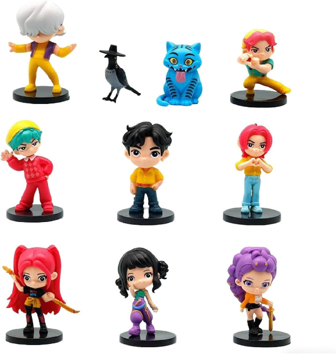 KDWER 10 figuras de dibujos animados, linda figura coleccionable, r...