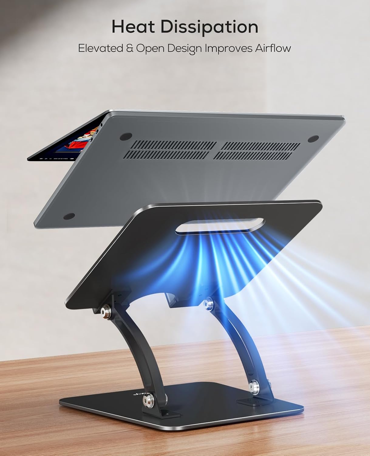 Nulaxy Soporte para portátil totalmente ajustable para escritorio,...