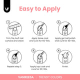 VANREESA Juego de 24 esmaltes de uñas de gel de gelatina, suave, bl...