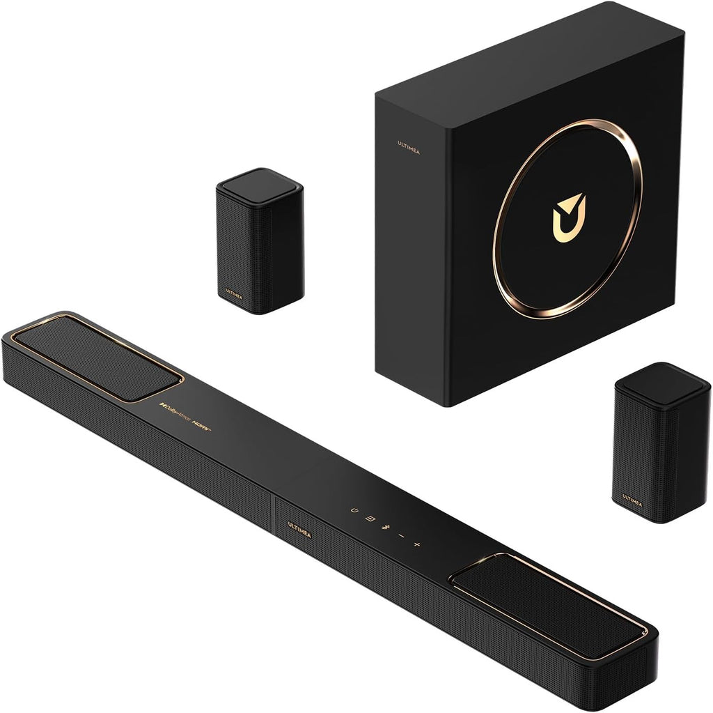 ULTIMEA Barra de sonido de 5.1.2 canales con Dolby Atmos, sistema de sonido envolvente para TV