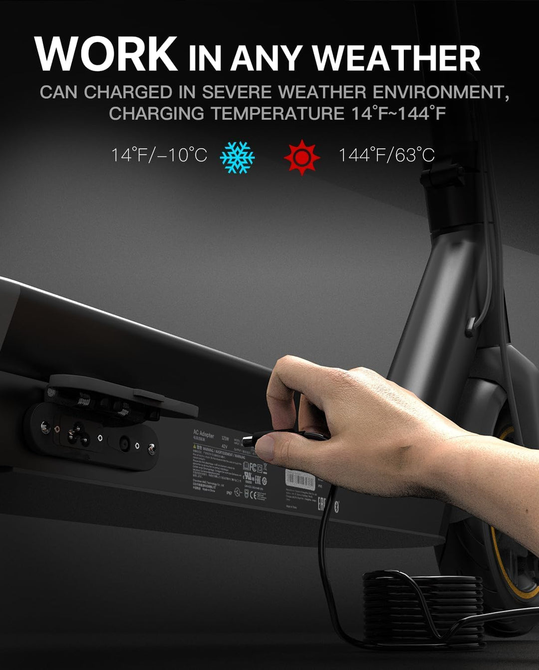 Adaptador de corriente de cargador de 42 V y 17 A