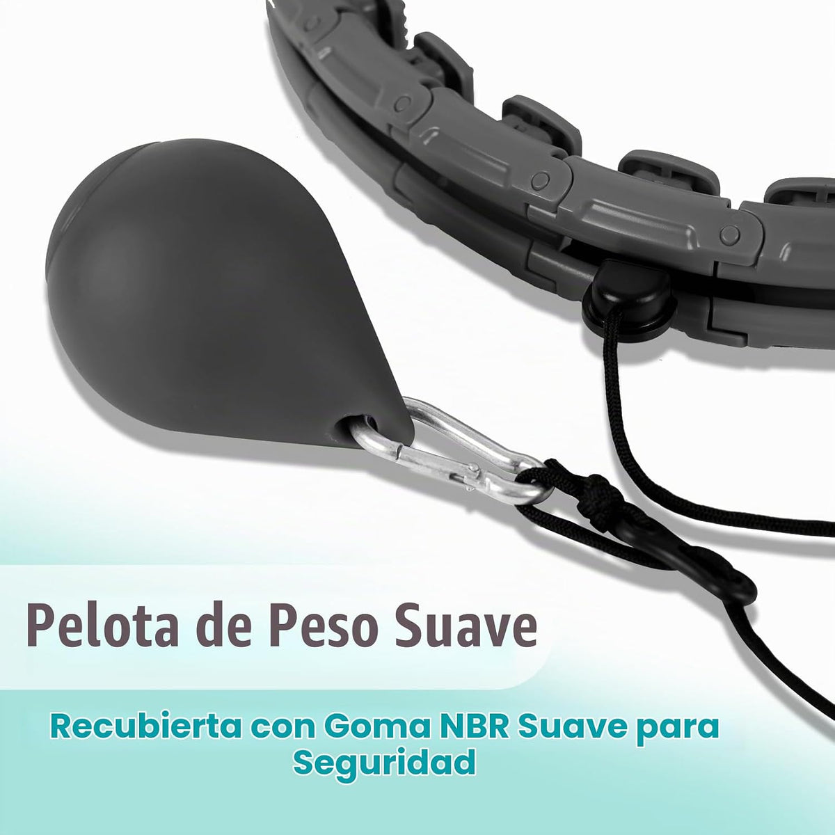 OurStarry - Aro de Ejercicio con Peso de 34 Nudos de Tamaño Grande, Anillo Inteligente de Cintura para Pérdida de Peso en Adultos