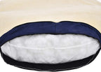 AmazonBasics - Cama tipo cueva para mascotas para perros y gatos, con cubierta extraíble para cuevas de anidación, se adapta a mascotas de hasta 30 libras, 35 x 35 x 13 pulgadas, azul