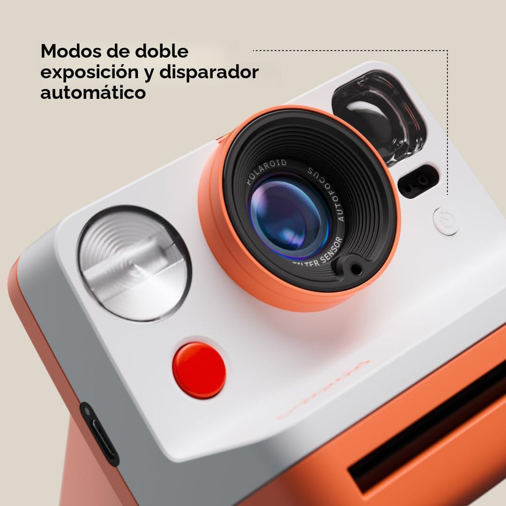 Polaroid Now - Cámara instantánea de tercera generación I-Type, Azul Artic, Cámara + película